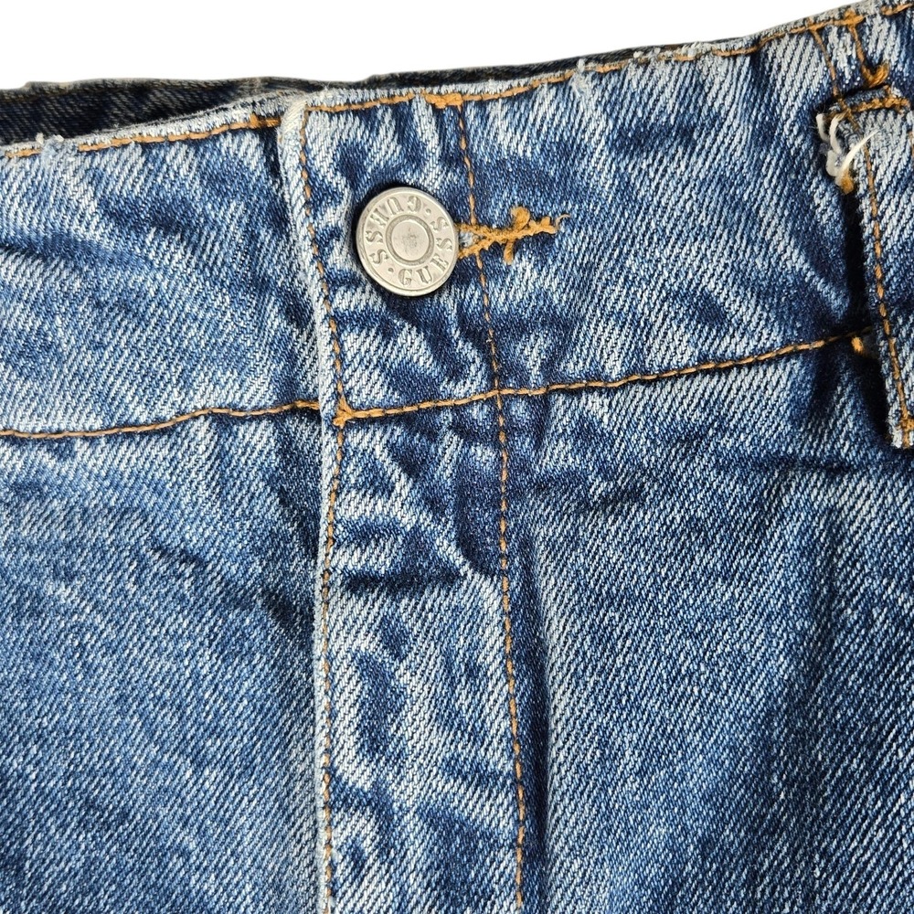 Vtg 80s Guess Pleated High Rise Tapered Jeans Size 2 Made in USA 26x27 - Picture 9 of 11
